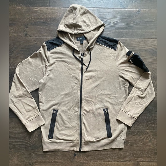 INC International Concepts Other - INC international concepts mixed media zip up hoodie size L